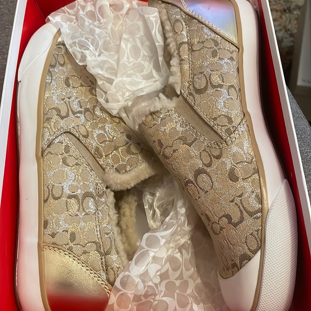 Coach Beale shoes in gold